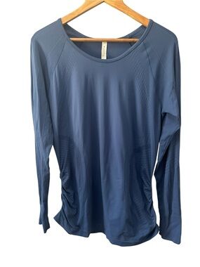 Athleta Speedlight Top Women’s Size XL Navy Blue Activewear Shirt